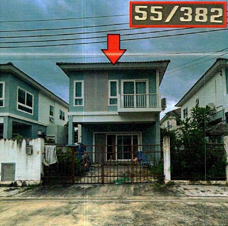 บ้านแฝดหลุดจำนอง ธ.ธนาคารอาคารสงเคราะห์ สมุทรปราการ บางเสาธง ศีรษะจรเข้น้อย